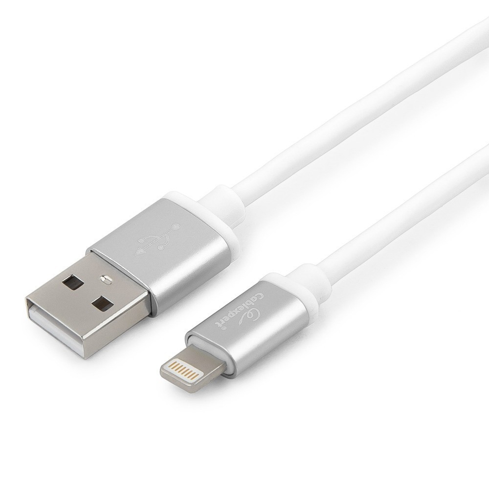 USB Lightning кабель Cablexpert Silver